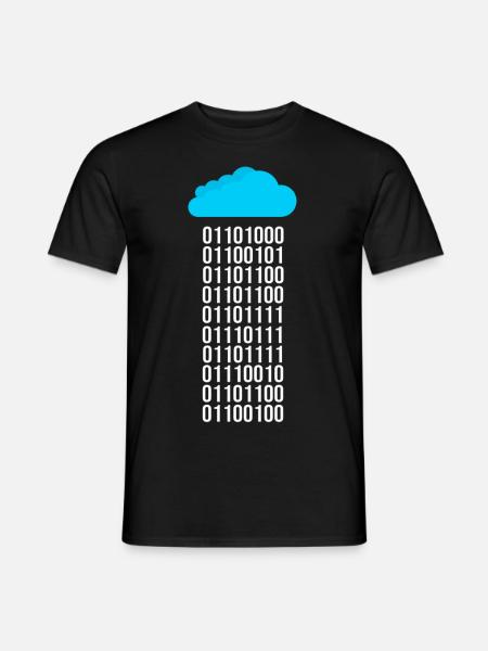 Programista Informatyk Koder kodu binarnego - T-shirt herr - svart