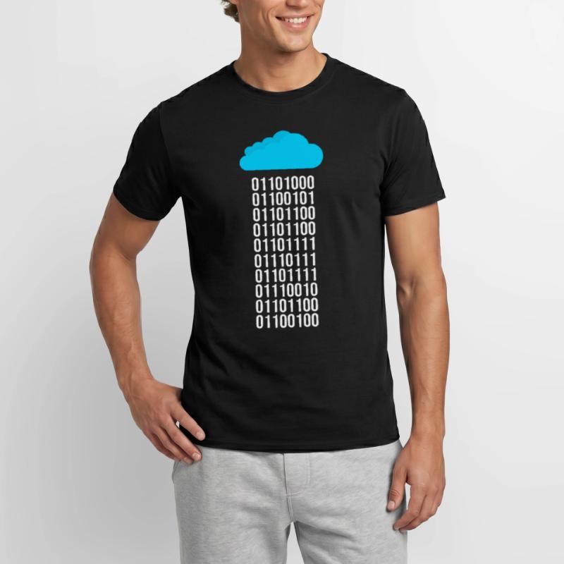 Programmierer Informatiker Binär Code Coder Männer T-Shirt