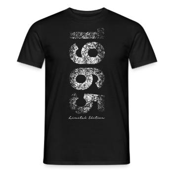 Edition Limitée 1965 - Anniversaire 1965 - T-shirt homme - noir - Devant - AI Model Male 178 light (178cm)