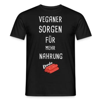 Veganer Danke - Männer T-Shirt - Schwarz - Vorne - AI Model Male 178 light (178cm)