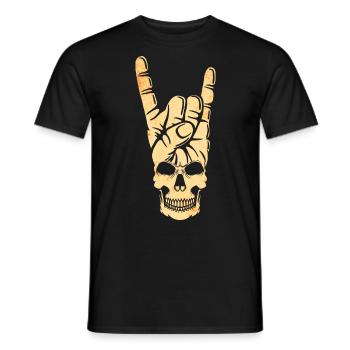 Musique rock and roll Musique rock - T-shirt homme - noir - Devant - AI Model Male 178 light (178cm)