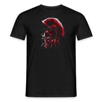 Roman skull - Men's T-Shirt - black - Front - AI Model Male 178 light (178cm)