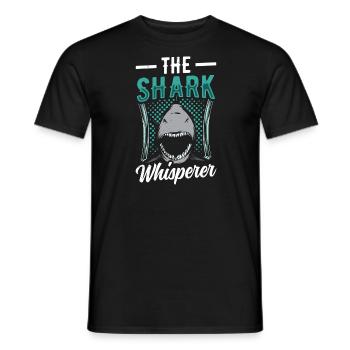Le Chuchoteur de requins - T-shirt homme - noir - Devant - AI Model Male 178 light (178cm)