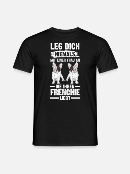 Hund Frenchie - Männer T-Shirt - Schwarz