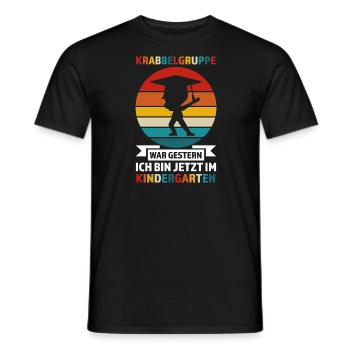 Kindergarten Anfang Kindergartenanfänger Geschenk - Männer T-Shirt - Schwarz - Vorne - AI Model Male 178 light (178cm)