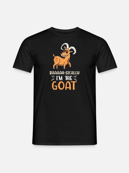 Baaaah-Sically Je suis la chèvre - T-shirt homme - noir