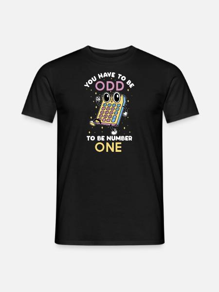 Du måste vara udda för att vara matematik nummer ett - T-shirt herr - svart