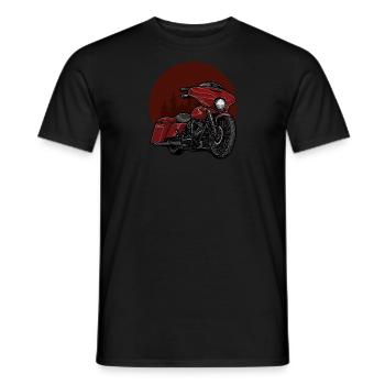 Chopper // Custom // Motorcycle - Men's T-Shirt - black - Front - AI Model Male 178 light (178cm)