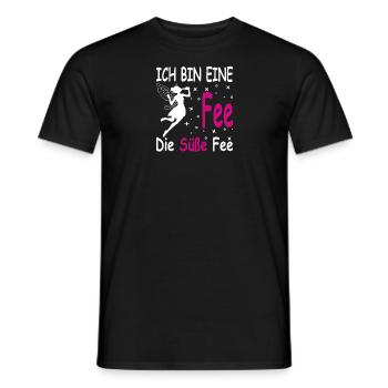 Ich bin eine Fee Eine Süße Fee - Männer T-Shirt - Schwarz - Vorne - AI Model Male 178 light (178cm)