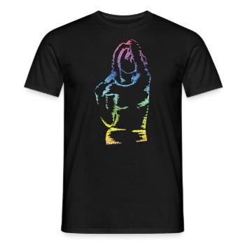 Mädchen mit Eis aus Wörtern - Männer T-Shirt - Schwarz - Vorne - AI Model Male 178 light (178cm)