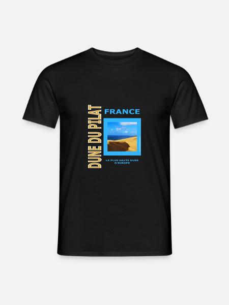 Dune du Pilat - T-Shirt, Tassen, Maske ... - Männer T-Shirt - Schwarz