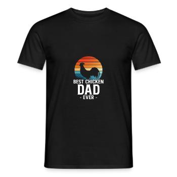 Meilleur poulet de poulet papa Ever poulet - T-shirt homme - noir - Devant - AI Model Male 178 light (178cm)