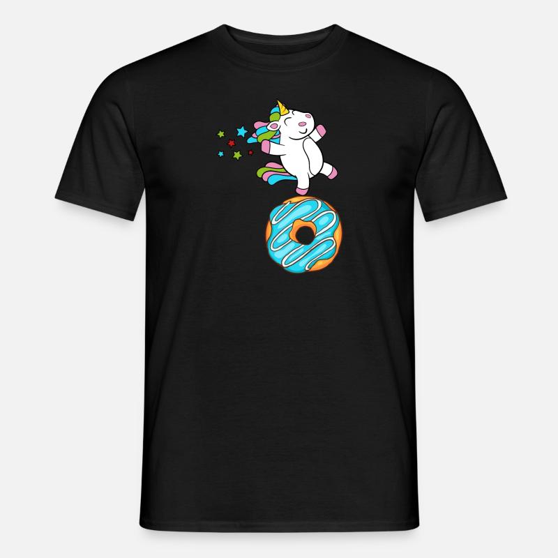 Donuts Confiserie Cookie Törtchen Kuchen Torten - Männer T-Shirt - Schwarz
