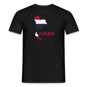 Thailand - Männer T-Shirt - Schwarz - Vorne - AI Model Male 178 light (178cm)