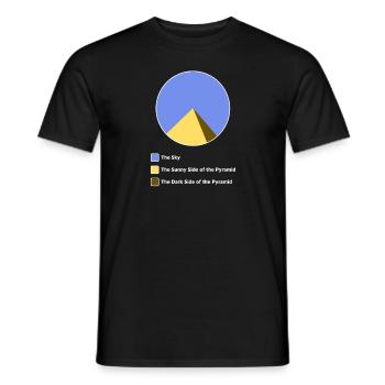 Le côté obscur de la pyramide | des images amusantes - T-shirt homme - noir - Devant - AI Model Male 178 light (178cm)