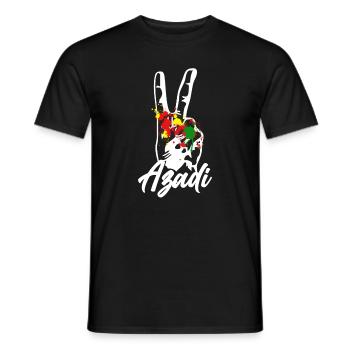 azadi 2020 - T-shirt homme - noir - Devant - AI Model Male 178 light (178cm)
