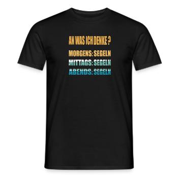 Segeln Segler Segelurlaub - Männer T-Shirt - Schwarz - Vorne - AI Model Male 178 light (178cm)