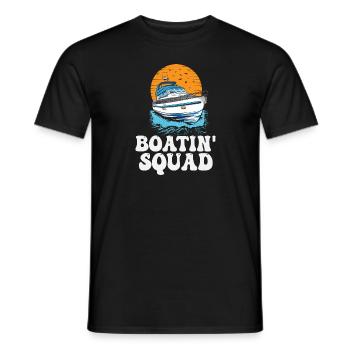 Motorboating Crew Pontoon Boatin Squad Lake Life - Männer T-Shirt - Schwarz - Vorne - AI Model Male 178 light (178cm)