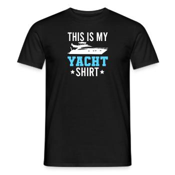 Yacht Segelschiff Vintage Sailing Sprüche - Männer T-Shirt - Schwarz - Vorne - AI Model Male 178 light (178cm)