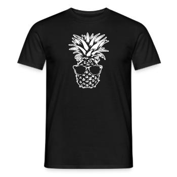 Pineapple - Men's T-Shirt - black - Front - AI Model Male 178 light (178cm)