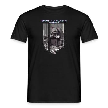 Dark Gamercat - Männer T-Shirt - Schwarz - Vorne - AI Model Male 178 light (178cm)