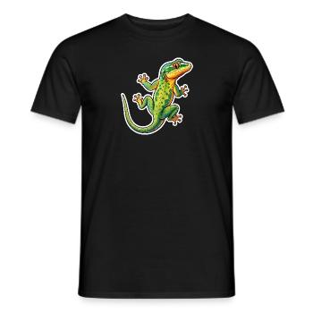 Lizard Gecko - Men's T-Shirt - black - Front - AI Model Male 178 light (178cm)