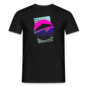 Hang glider hang glider Delta glider - Men's T-Shirt - black - Front - AI Model Male 178 light (178cm)
