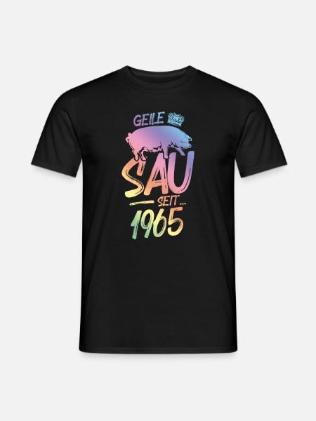 1965 Geile Sau - Männer T-Shirt - Schwarz