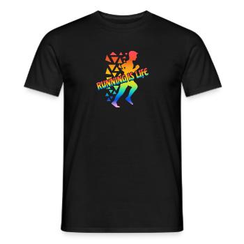 Marathon Gift Running Race - Men's T-Shirt - black - Front - AI Model Male 178 light (178cm)