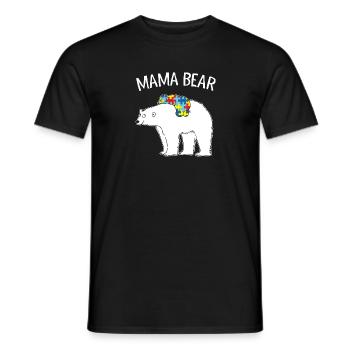 Mama Bear - Männer T-Shirt - Schwarz - Vorne - AI Model Male 178 light (178cm)