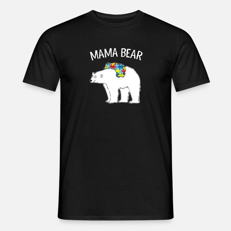 Mama Bear - Männer T-Shirt - Schwarz