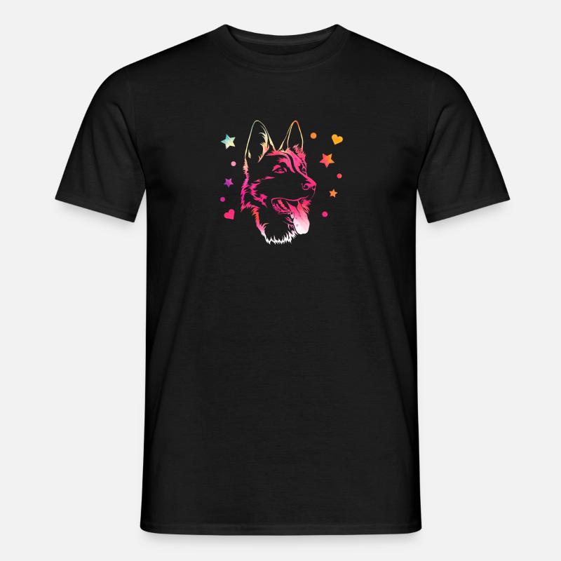 Deutscher Schäferhund - Männer T-Shirt - Schwarz