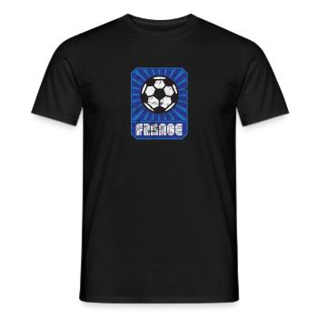 Équipe de France Rétro - T-shirt homme - noir - Devant - AI Model Male 178 light (178cm)
