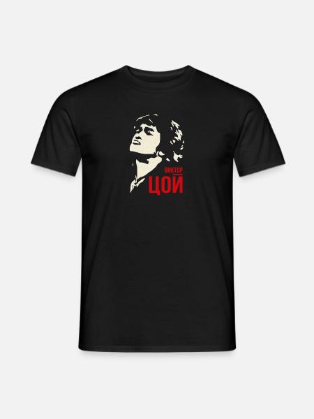 Kino Wiktor Zoi Rockmusiker - Männer T-Shirt - Schwarz