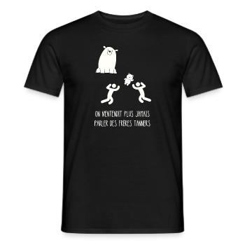 maman ours - T-shirt homme - noir - Devant - AI Model Male 178 light (178cm)
