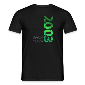 2003 Édition Limitée - T-shirt homme - noir - Devant - AI Model Male 178 light (178cm)