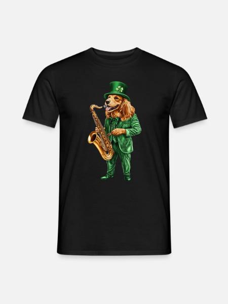 Hund - Männer T-Shirt - Schwarz
