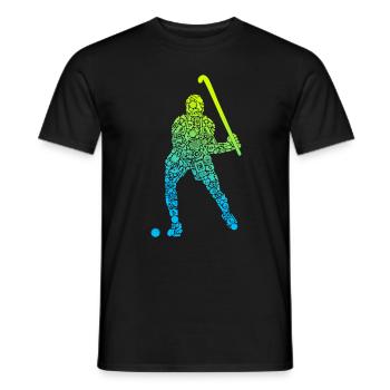 Joueurs de hockey Symboles Hockey Hockey sur gazon masculin - T-shirt homme - noir - Devant - AI Model Male 178 light (178cm)