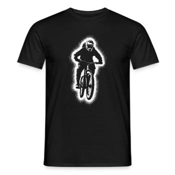 VTT VTT Biker Vélo de montagne homme Garçon - T-shirt homme - noir - Devant - AI Model Male 178 light (178cm)