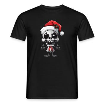 Squelette du Père Noël - T-shirt homme - noir - Devant - AI Model Male 178 light (178cm)