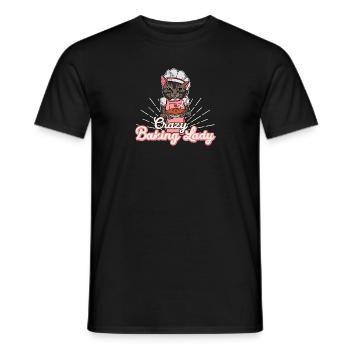 Baker Baking Rolls Levdough Cat Dicton - T-shirt homme - noir - Devant - AI Model Male 178 light (178cm)