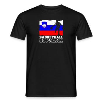 Slowenien Balkan Flagge Slowenen Urlaub - Männer T-Shirt - Schwarz - Vorne - AI Model Male 178 light (178cm)
