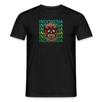 Barong Kultur Maske Indonesien Rangda Volk - Männer T-Shirt - Schwarz - Vorne - AI Model Male 178 light (178cm)