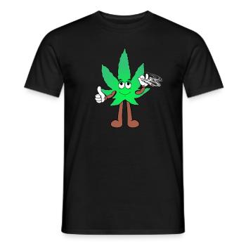 Der Bloom - Weed Cannabis Stoned Hanf Marihuana - Männer T-Shirt - Schwarz - Vorne - AI Model Male 178 light (178cm)
