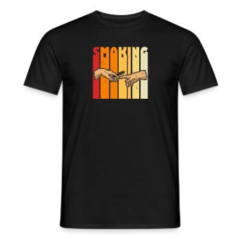 Cigar Tobacco Saying Whiskey Cigar Lover - Men's T-Shirt - black - Front - AI Model Male 178 light (178cm)