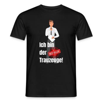 Ich bin der Trauzeuge - Männer T-Shirt - Schwarz - Vorne - AI Model Male 178 light (178cm)
