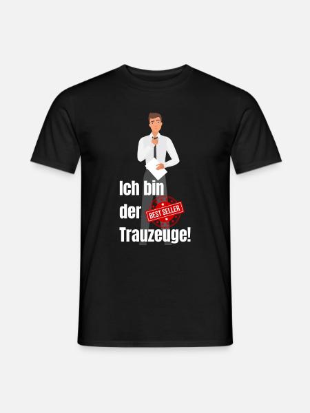 Ich bin der Trauzeuge - Männer T-Shirt - Schwarz
