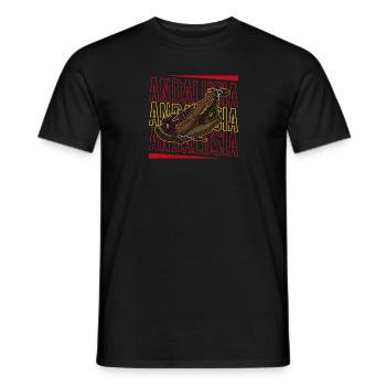 Spanische Küche Jamon Schinken Tapas Andalusien - Männer T-Shirt - Schwarz - Vorne - AI Model Male 178 light (178cm)