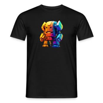 Robot jouet - T-shirt homme - noir - Devant - AI Model Male 178 light (178cm)