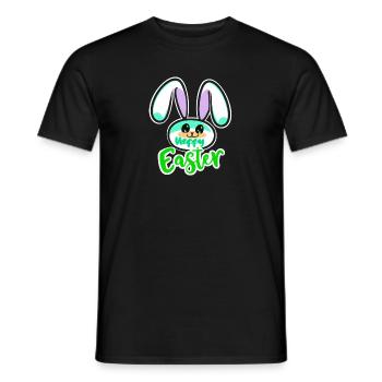Cooler Osterhase - Männer T-Shirt - Schwarz - Vorne - AI Model Male 178 light (178cm)